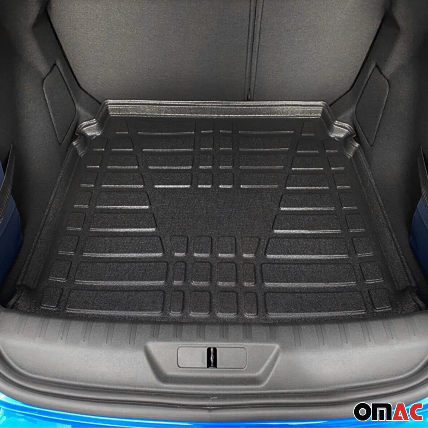 OMAC All-Weather TPE Cargo Liner for Audi Q7 2007-2015 - Heavy Duty Black Trunk Mat, Waterproof & Non-Slip Protection for SUV Cargo Area - Perfect for Road Trips, Groceries, Pets & Outdoor Adventures