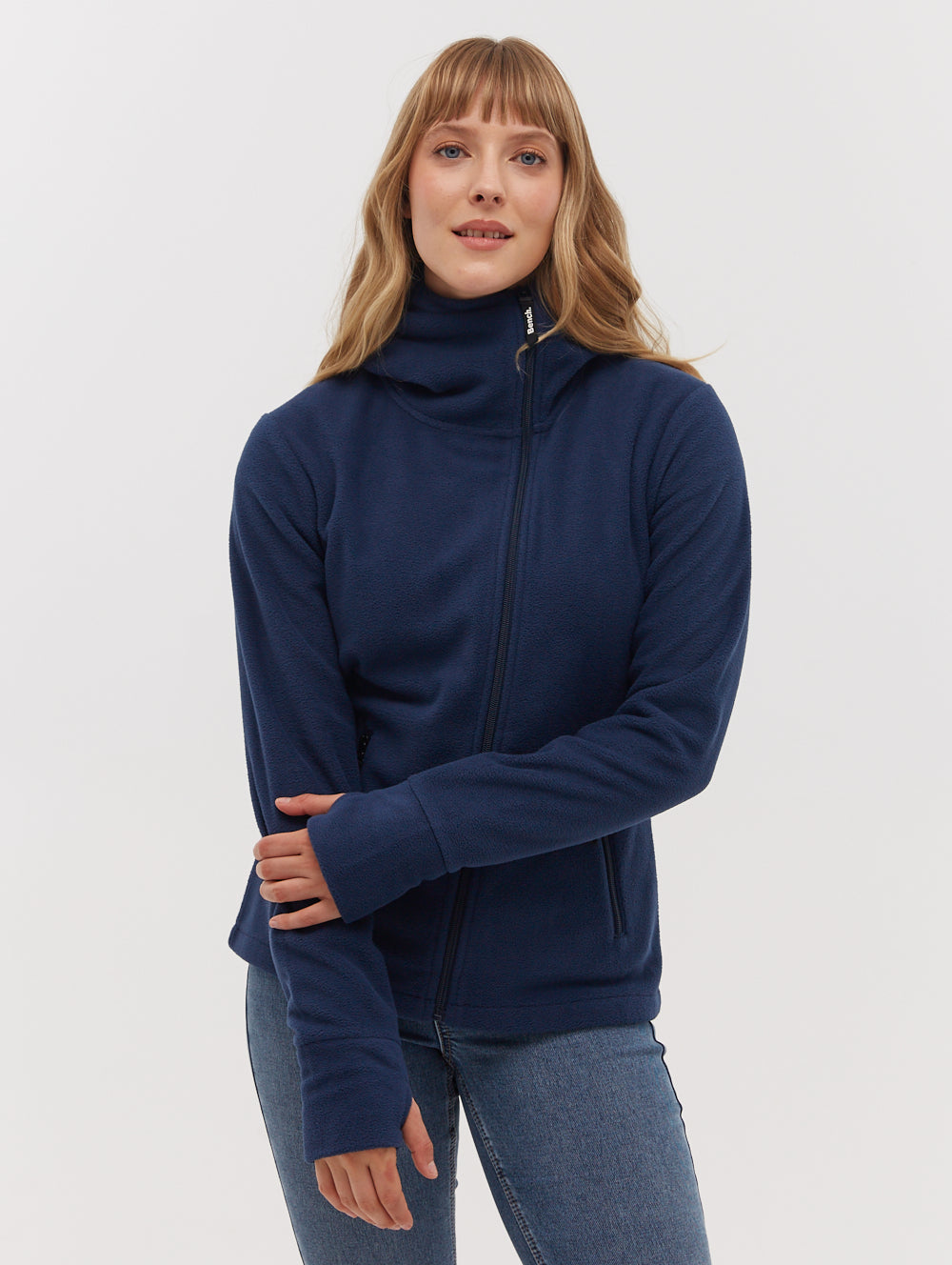 Ninja Microfleece Asymmetric Zip Up Hoodie - Warm Winter Pullover for Men & Women - Perfect for Outdoor Activities, Hiking and Casual Wear