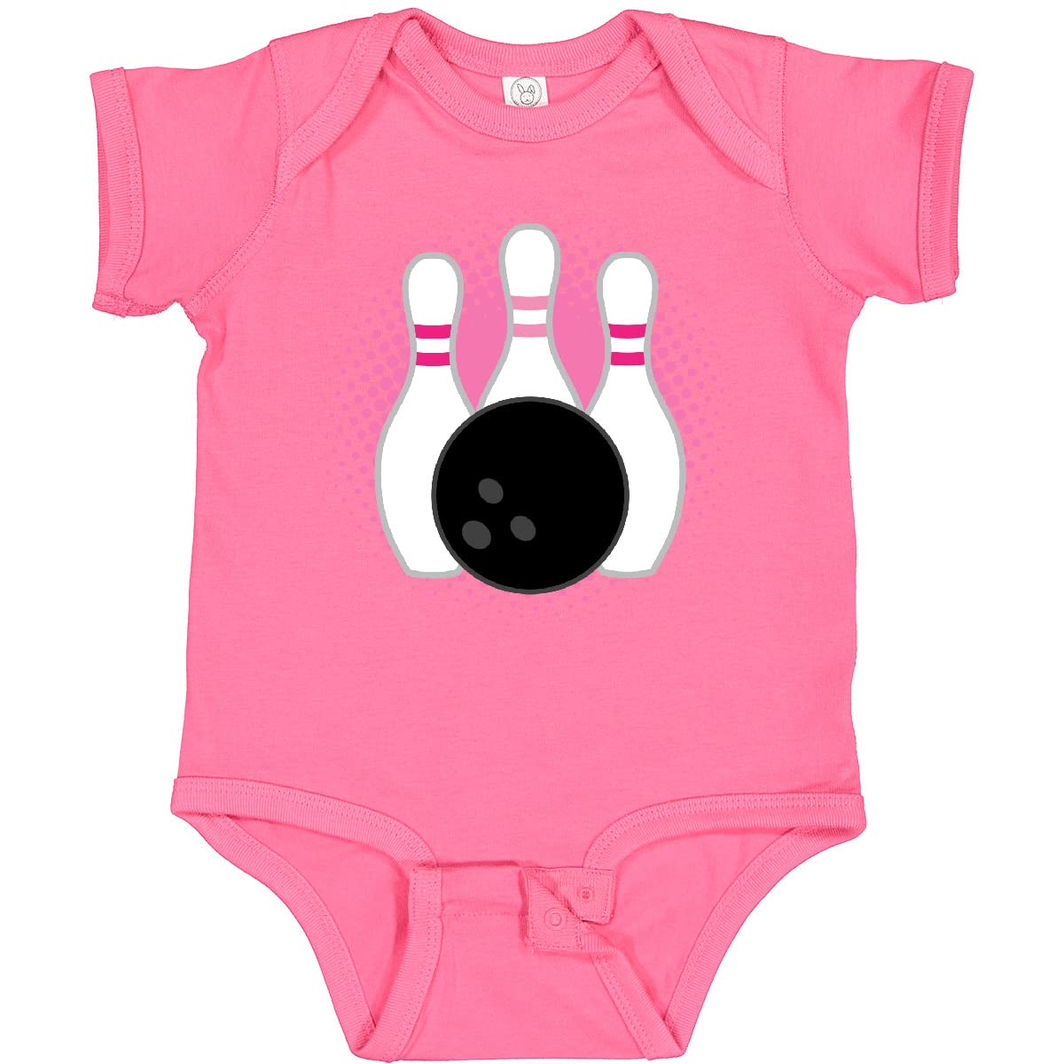 Inktastic Bowling Pins Cute Bowler Baby Bodysuit - Soft Cotton Infant Onesie for Bowling Enthusiasts - Perfect for Baby Showers, Family Bowling Nights & Sports-Themed Outfits