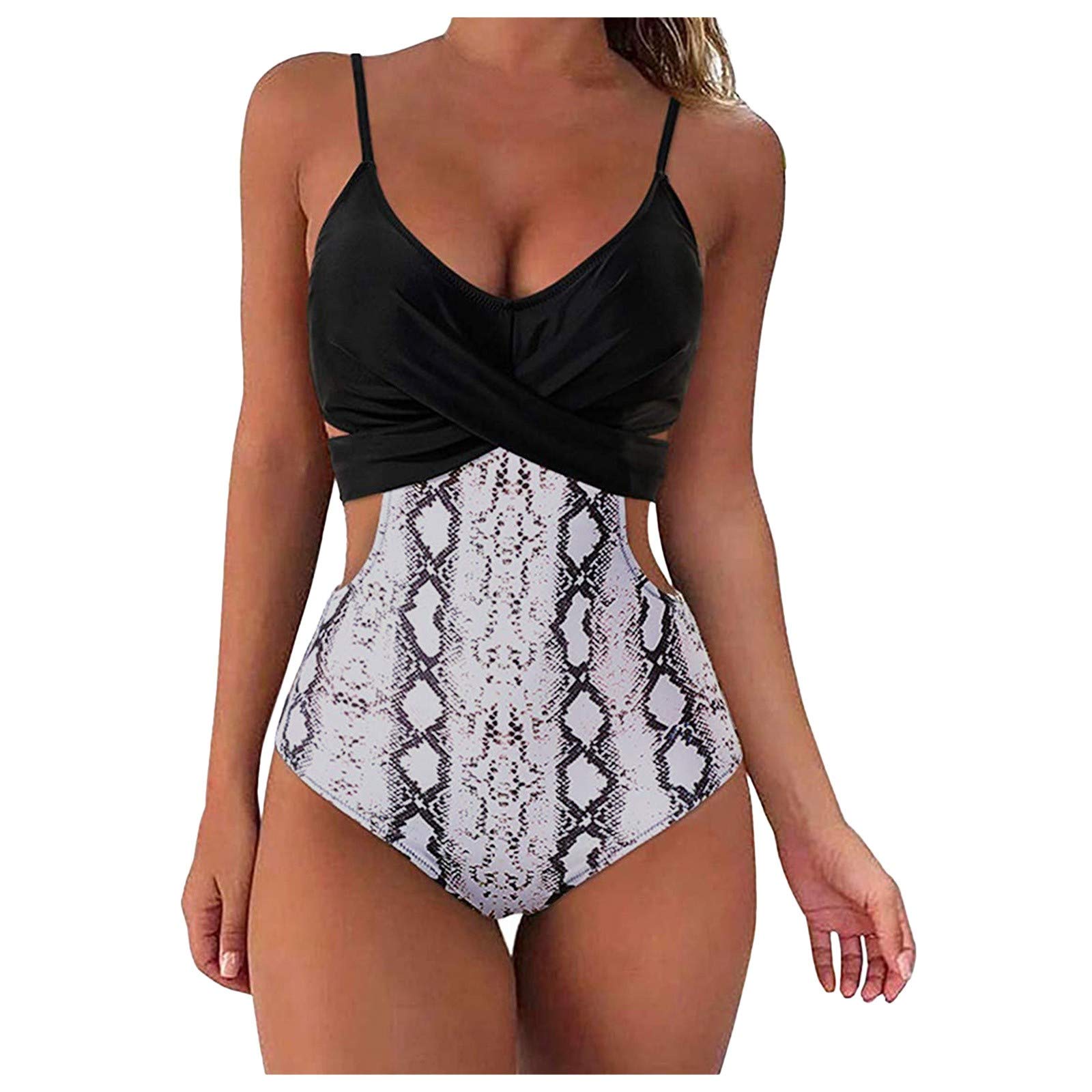 Sexy One Piece Bathing Suit for Women - Push Up Tankini Swimwear with Skirt, Slimming Swimdress for Beach & Pool | Casual Summer Dress for Vacation & Water Sports