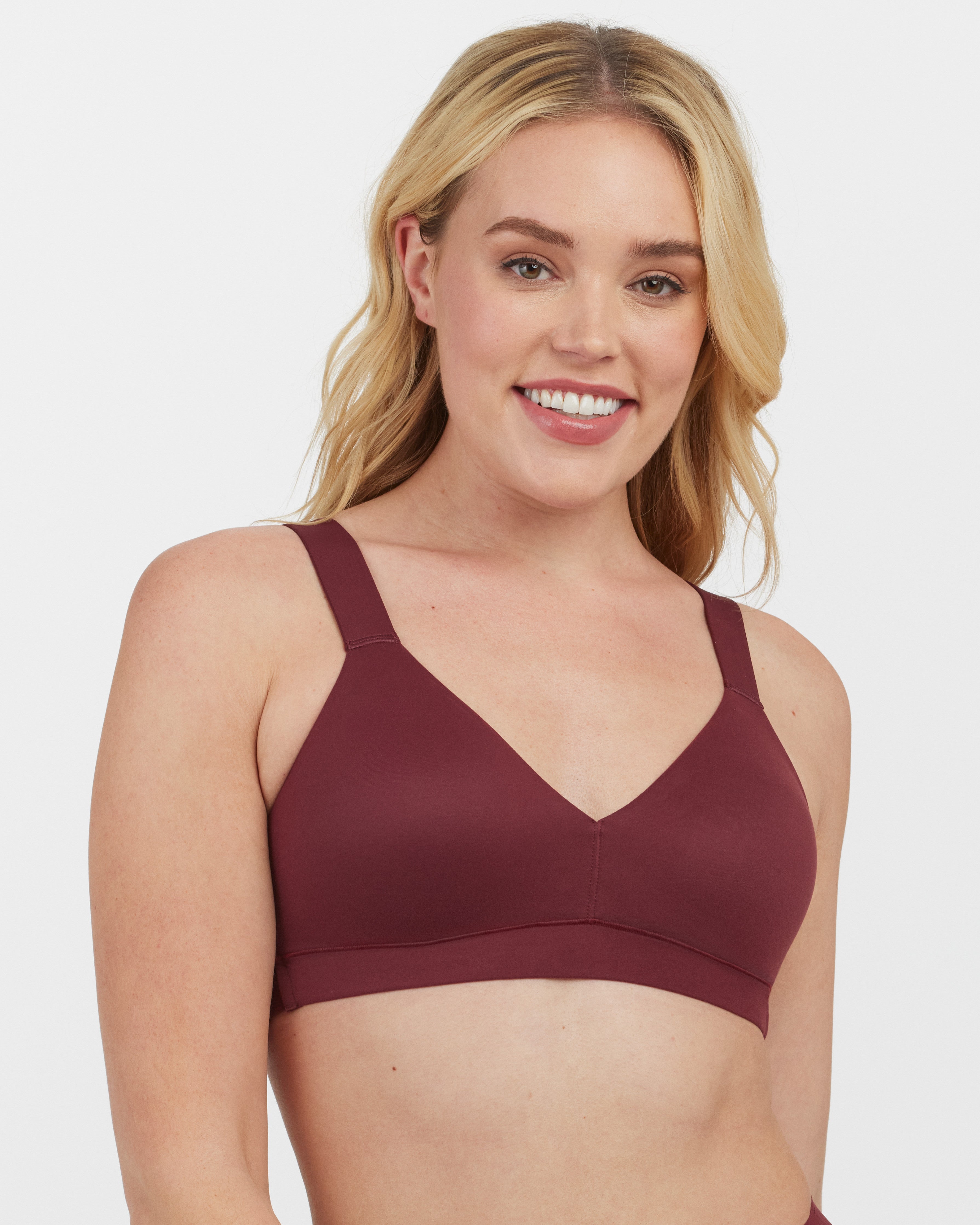 SPANX Smooth Comfort Lightly Lined Bralette - Wireless Support for Everyday Wear, Yoga & Lounge