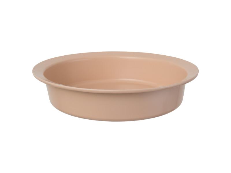 BergHOFF Leo 8.75-Inch Round Non-Stick Carbon Steel Cake Pan - Pink Baking Pan for Cakes, Pies, Quiches & Desserts | Perfect for Home Baking, Parties & Gifts