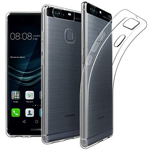 Huawei P9 Phone Case - Slim Clear TPU Soft Cover with Anti-Slip & Shockproof Protection | Perfect for Daily Use, Work & Travel