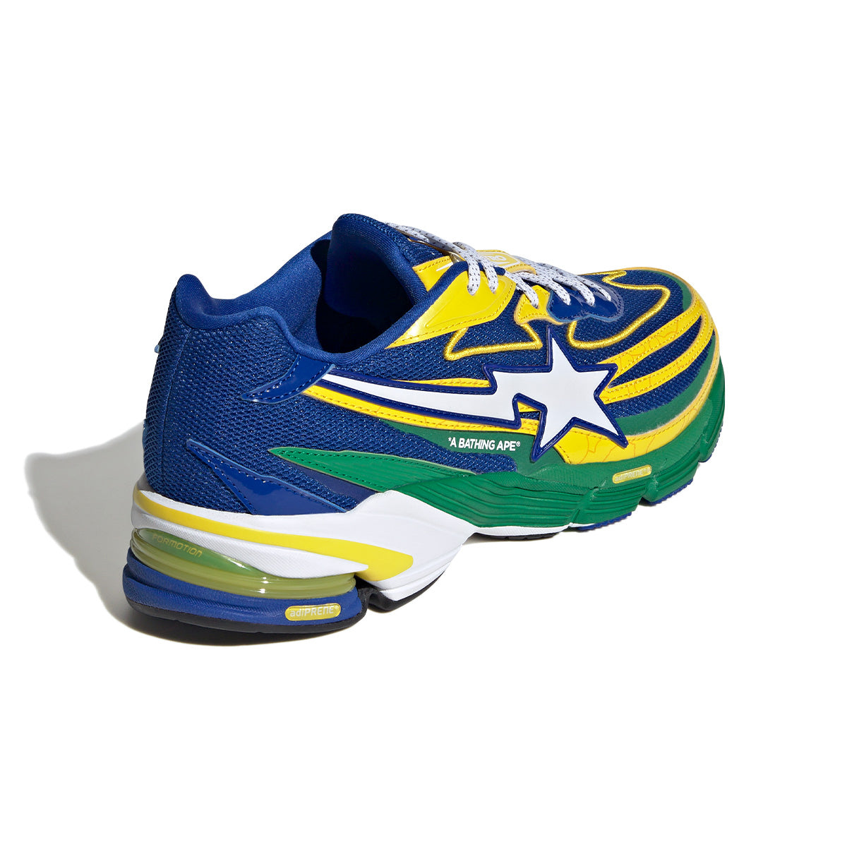 Bape Orketro Sneakers - Yellow, Blue & Green Colorway | Stylish Streetwear Shoes for Men & Women | Perfect for Casual Wear, Urban Fashion & Sneaker Collection