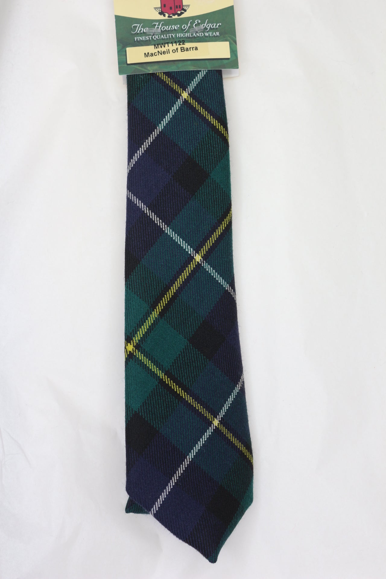 MacNeil of Barra Modern Tartan Tie - Premium Scottish Wool Necktie for Men - Perfect for Weddings, Business & Formal Events