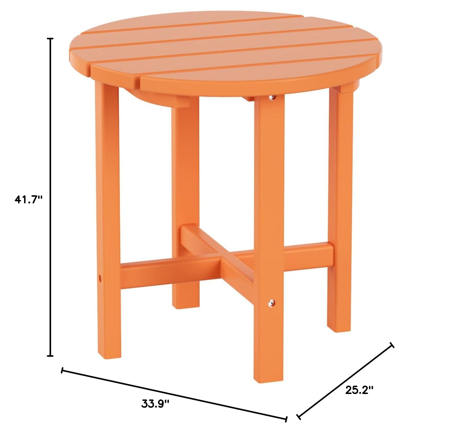 WO Home Furniture 2-Piece HDPE Outdoor Rocking Chair Set - Traditional Patio Rocking Chairs in Vibrant Orange | Perfect for Backyard, Garden & Porch Relaxation