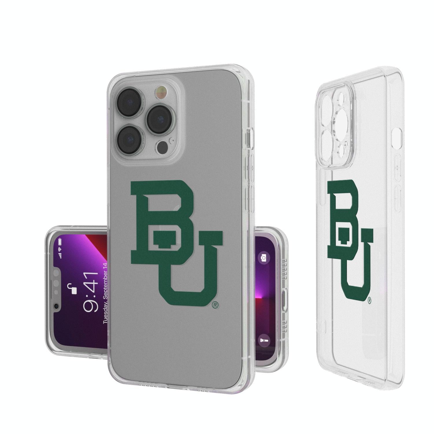 Baylor University Bears Insignia Clear Protective Phone Case for iPhone & Samsung - Show School Spirit with Durable Slim Cover for Daily Use & Game Days