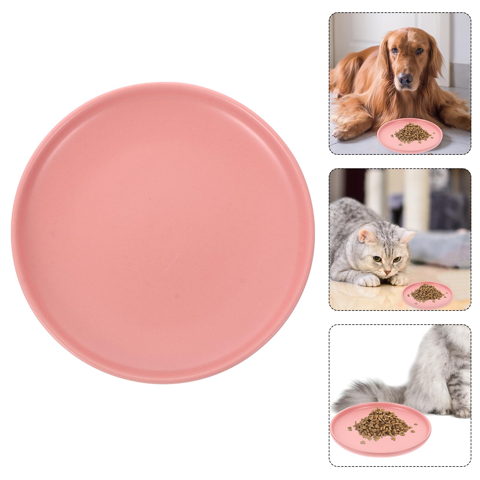 Premium Ceramic Cat Food Bowl - Shallow Dish for Dogs & Cats - Anti Whisker Fatigue Design - Ideal for Dry, Wet Food & Water - Perfect for Indoor Cats & Kittens - Great for Home, Kitchen, or Pet Feeding Station
