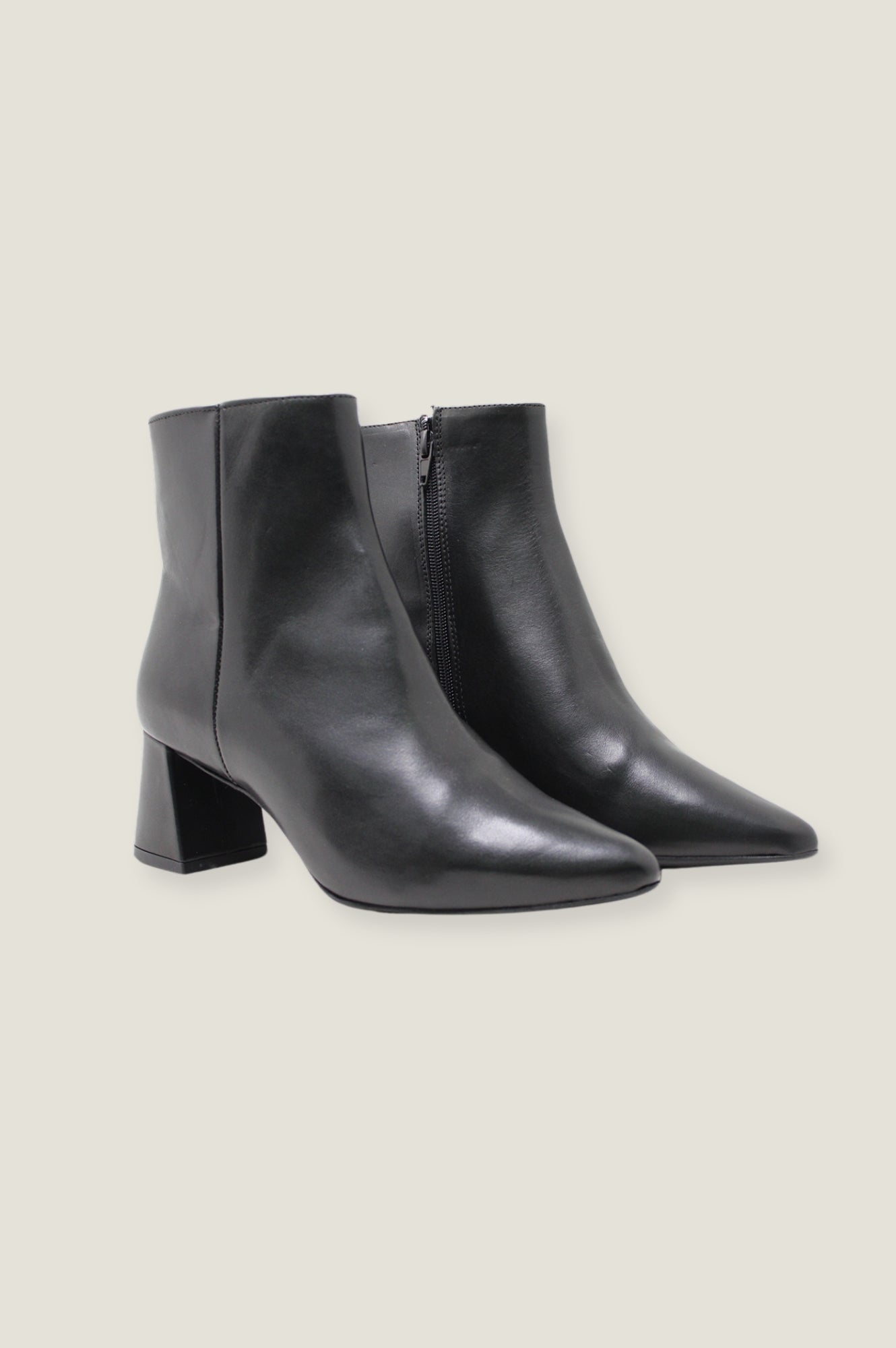 DWRS Lugano Black Leather Ankle Boots for Women - Stylish & Comfortable Footwear for Casual Outings & Office Wear