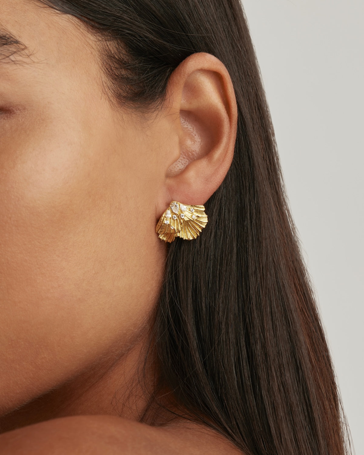 18K Gold Plated Ocean Whisper Statement Earrings for Women - Elegant Dangle Drop Earrings for Party, Wedding & Evening Wear
