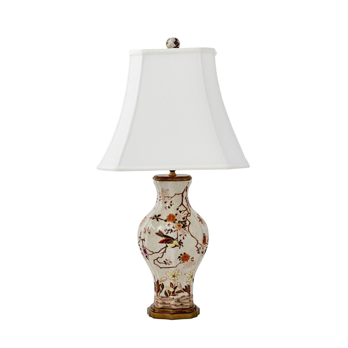 Vintage Chinoiserie Table Lamp - Elegant Asian-Inspired Home Decor for Living Room, Bedroom & Cafe Ambiance