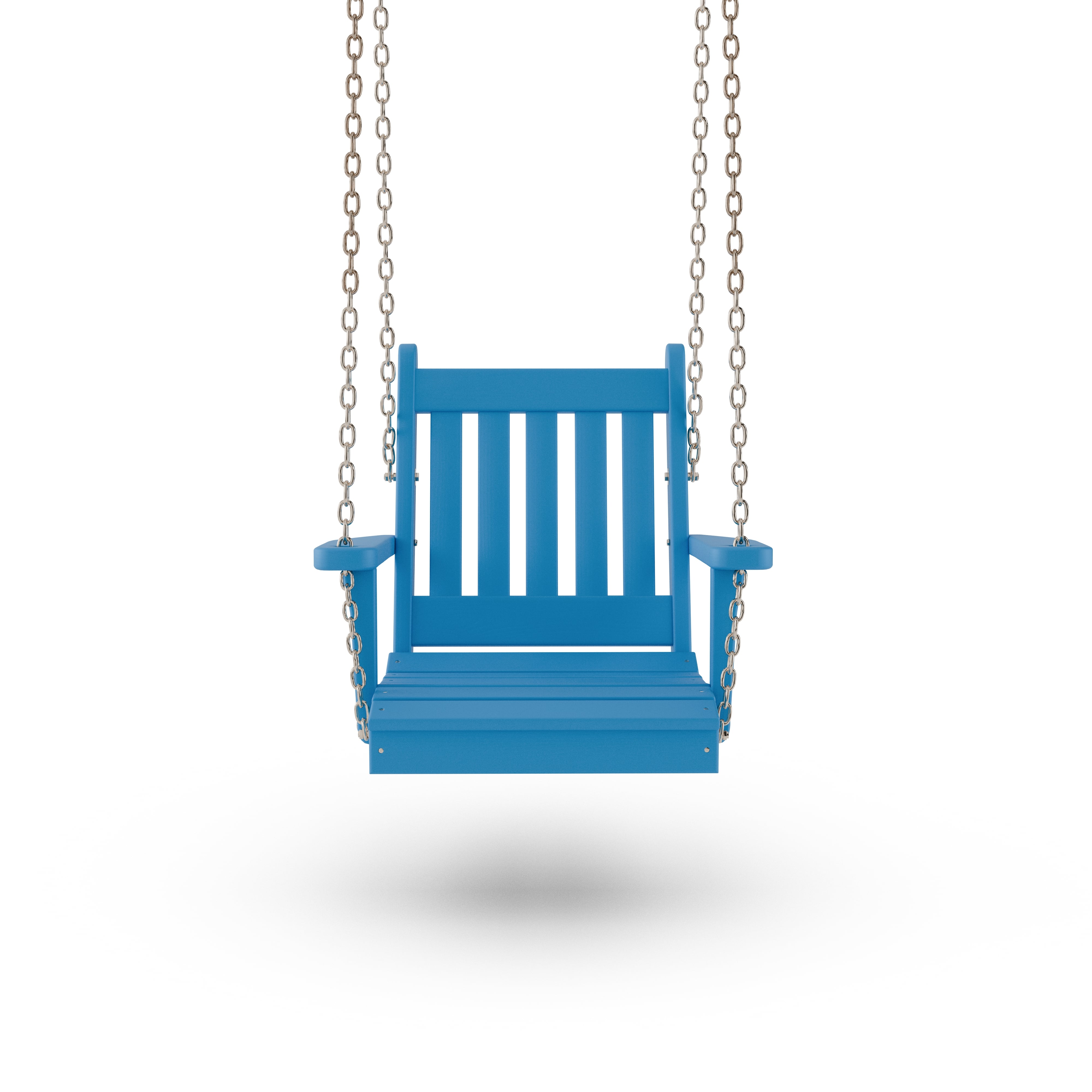 Keystone Amish Co. Franklin Swing Chair - Caribbean Blue Outdoor Rocking Chair for Porch, Patio, Garden - Relaxing Hanging Seat with Durable Weather-Resistant Design