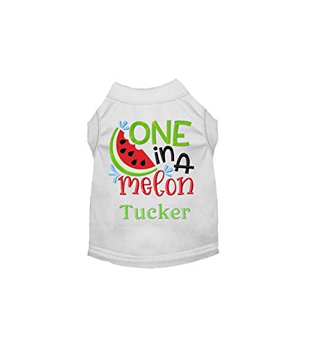 One in a Melon Summer Dog Shirt - Personalized Cute Dog Clothes for Summer - Perfect for Beach, Pool Parties & Outdoor Adventures