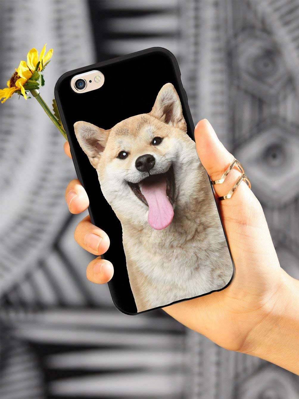 Premium 3D Textured Protective Case for iPhone 8 Plus - Shiba Inu Design - Shockproof & Anti-Scratch Cover - Perfect for Daily Use, Travel & Outdoor Activities