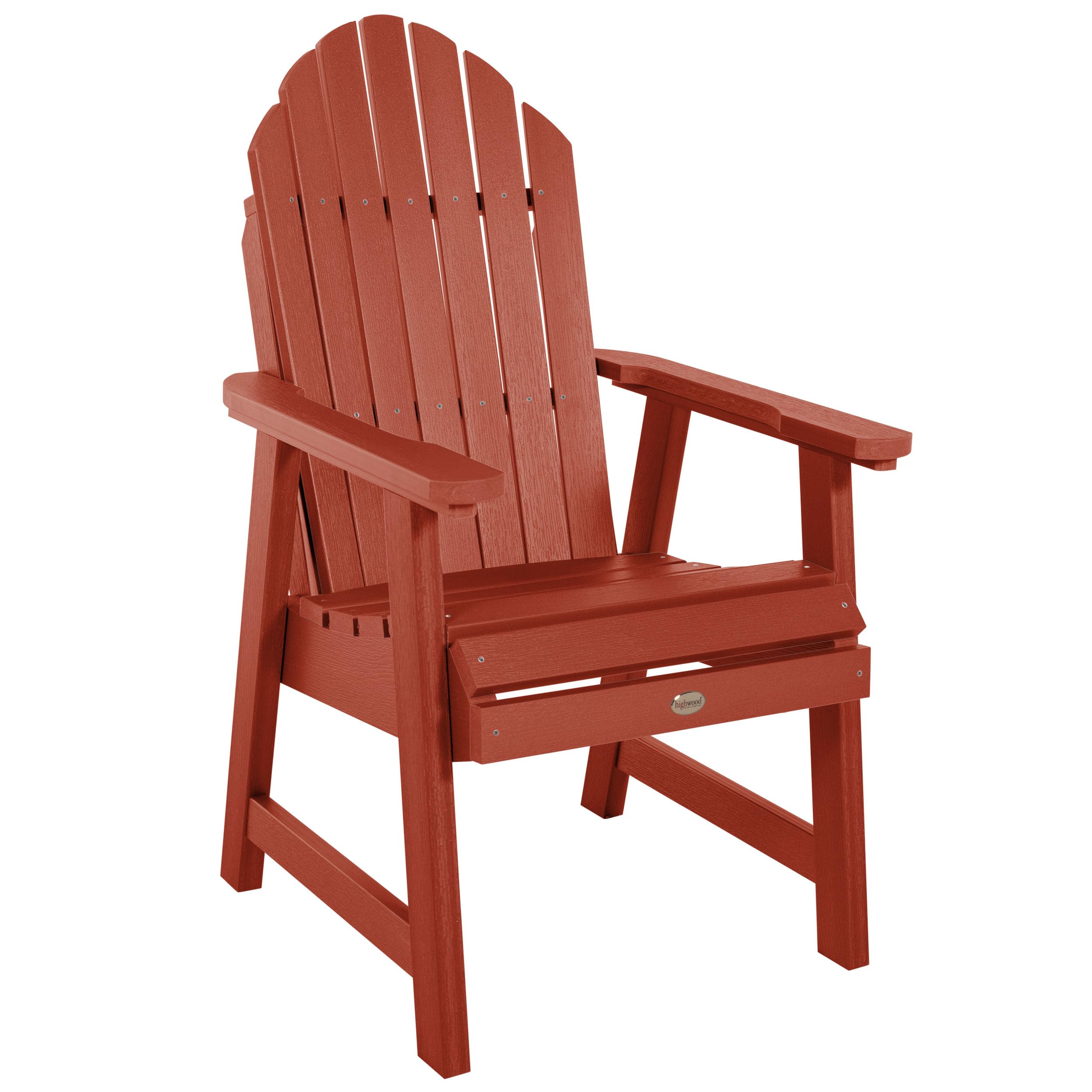 Highwood Hamilton Counter Height Bar Stool - Rustic Red Outdoor Patio Chair for Deck, Poolside & Garden Relaxation