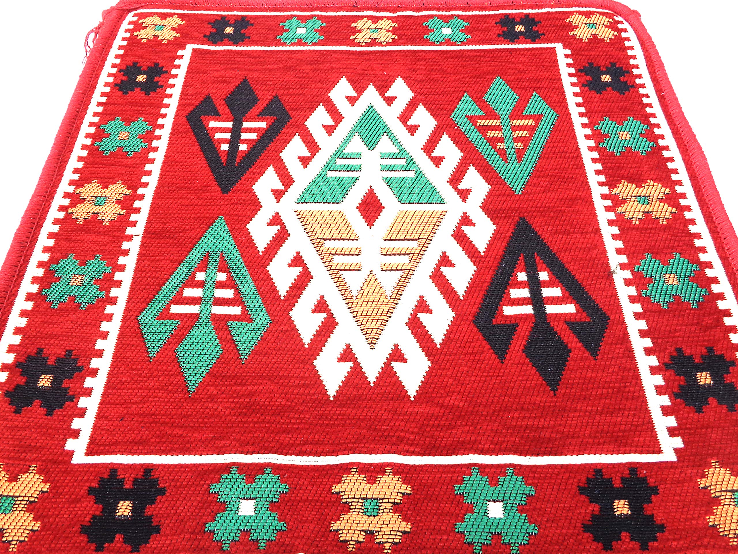 Handmade Kilim Poufs & Ottoman Footstools - Arabic Coffee Table, Pet Bed & Turkish Poufs MA 46 - Perfect for Boho Living Rooms, Meditation Spaces & Cozy Home Decor