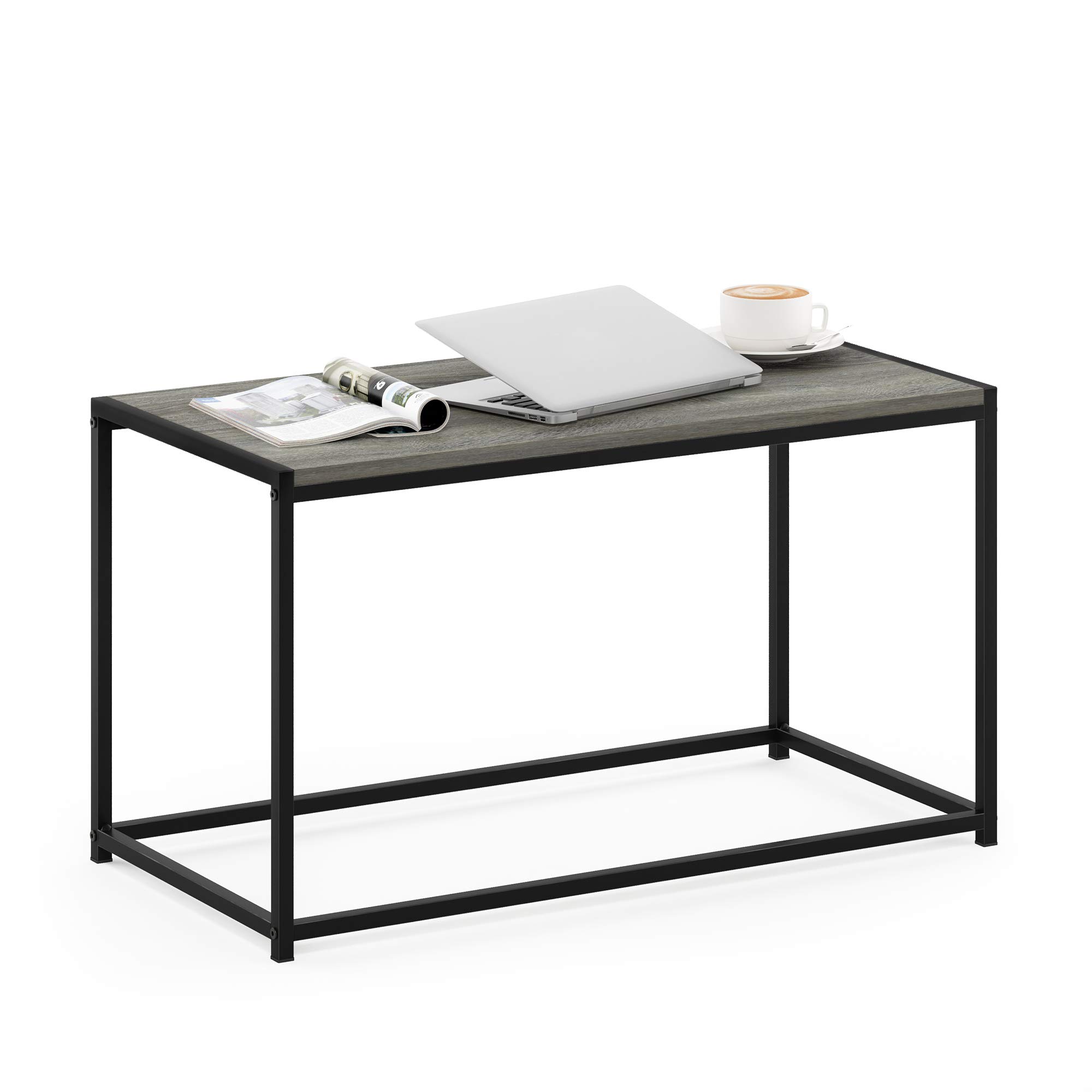 FURINNO Camnus Modern Living Room Coffee Table - French Oak Grey Finish, Stylish & Durable for Home, Office, and Lounge Decor