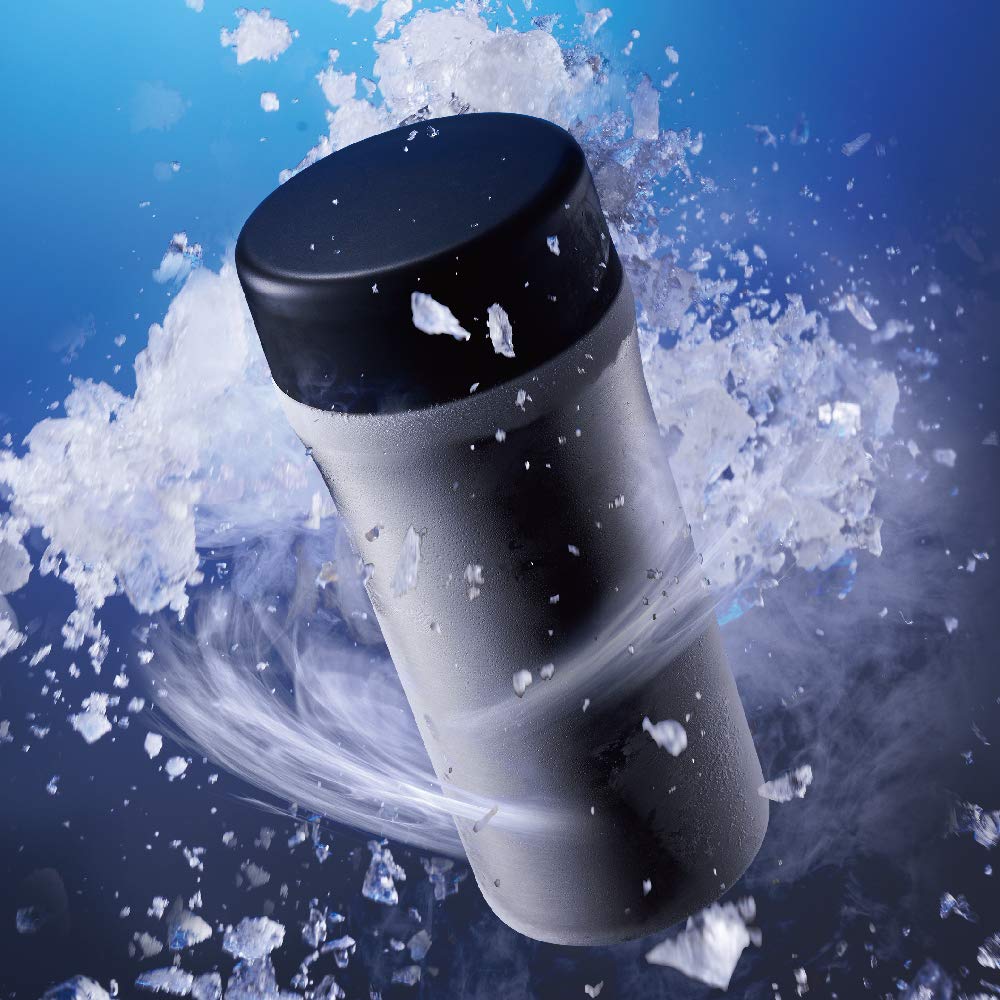 Doshisha ON℃Zone Insulated Water Bottle - 13.5oz (400ml) Stainless Steel Silver - Keeps Drinks Cold for 24 Hours & Hot for 12 Hours - Perfect for Gym, Hiking, Office & Outdoor Activities