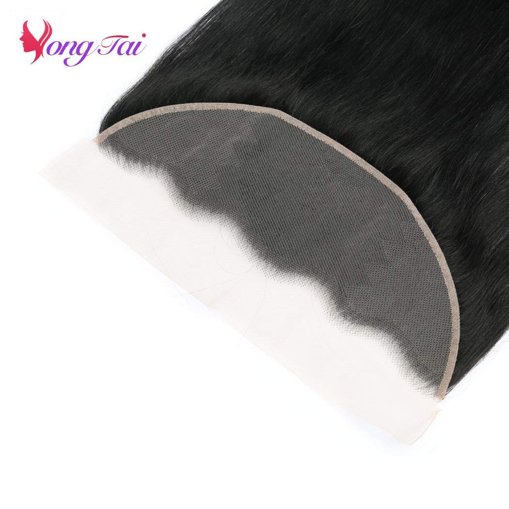 Malaysian Straight Virgin Human Hair Bundles with 13x4 Lace Frontal - 4 Unprocessed Bundles (1B Color, 20-26 Inch) for Natural Black Hairstyles | Perfect for Weaves, Wigs & Everyday Glam