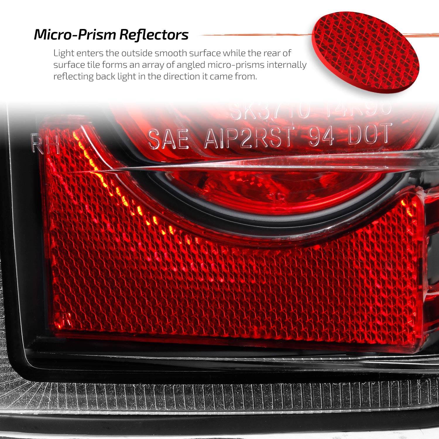 AKKON JDM Black Tail Lights Pair for 1996-2002 Toyota 4Runner Base SR5 Limited Sport SUV - Upgrade Your Ride with Sleek Style & Enhanced Visibility for Night Driving & Off-Road Adventures