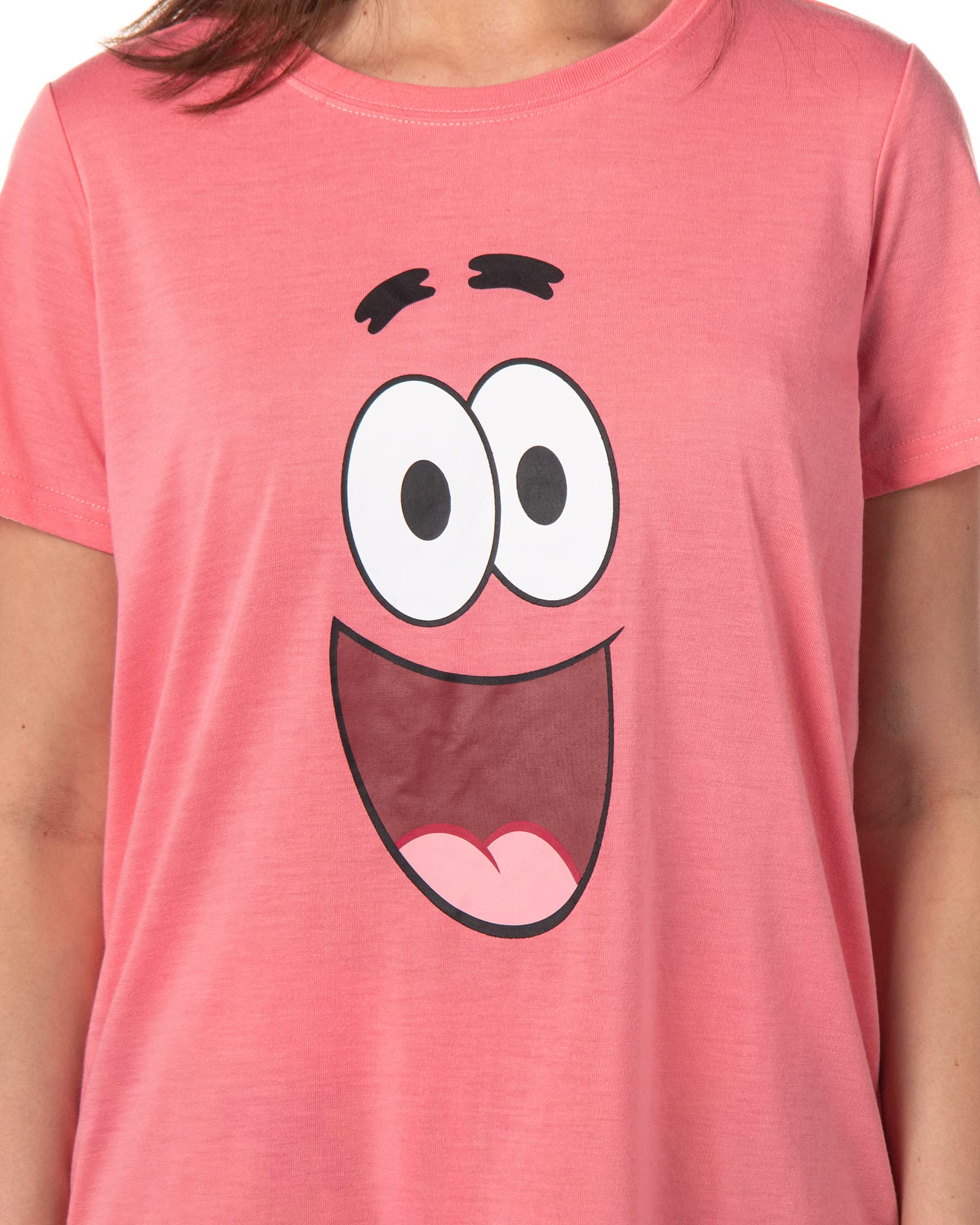 Nickelodeon Women's SpongeBob SquarePants Patrick Star Pajama Set - Soft Sleepwear for Women & Girls - Perfect for Sleepovers, Lounging & Cartoon Lovers
