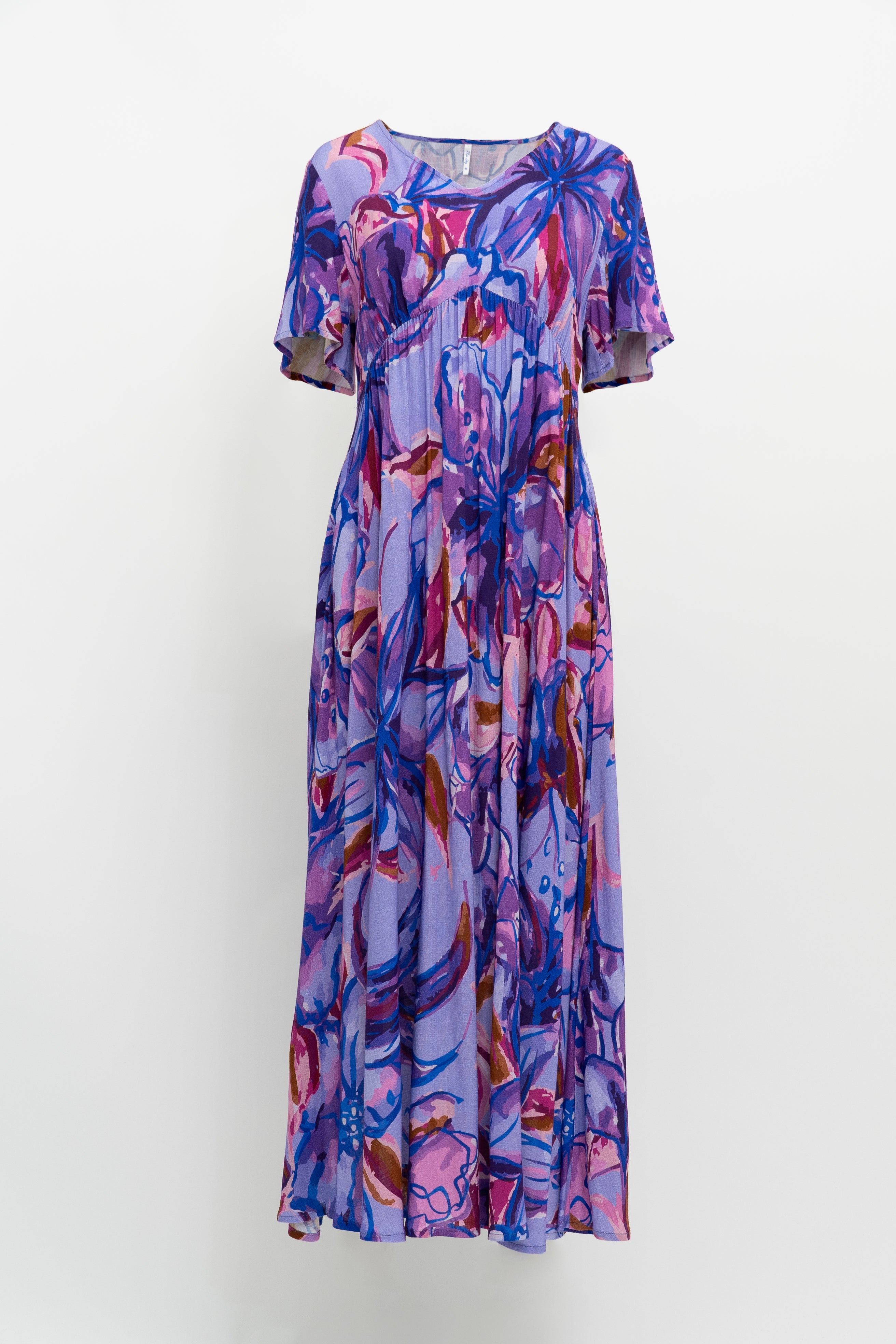 Jane Dress - Lily Love Floral Linen Bamboo Blend Summer Dress for Women | Perfect for Beach Vacations, Brunch Dates & Casual Outings