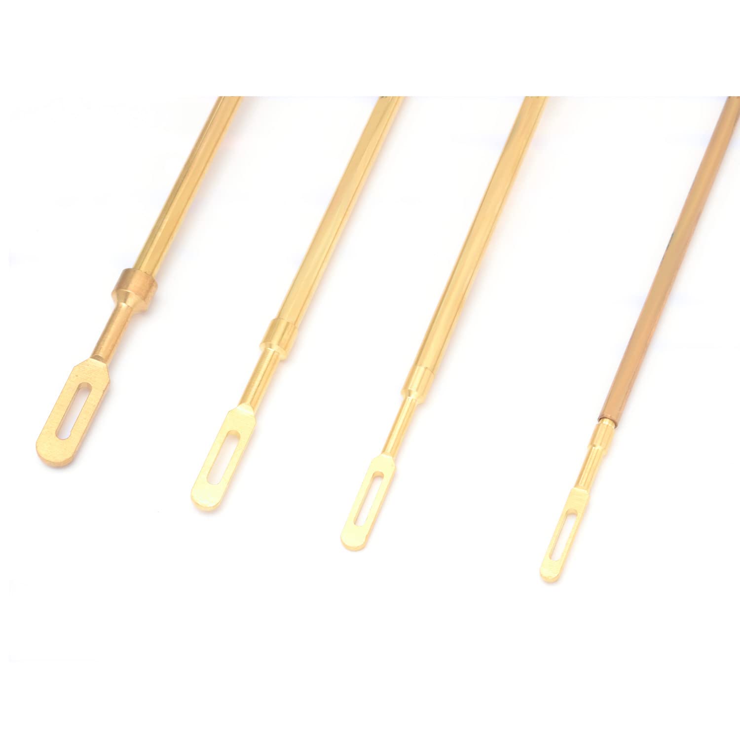 Premium Solid Brass Gun Cleaning Jag Set - 6 Brass Slotted Tips for Rifle & Pistol Bore Cleaning | Gun Bore Brush & Maintenance Kit for Hunting, Shooting Range & Firearm Care