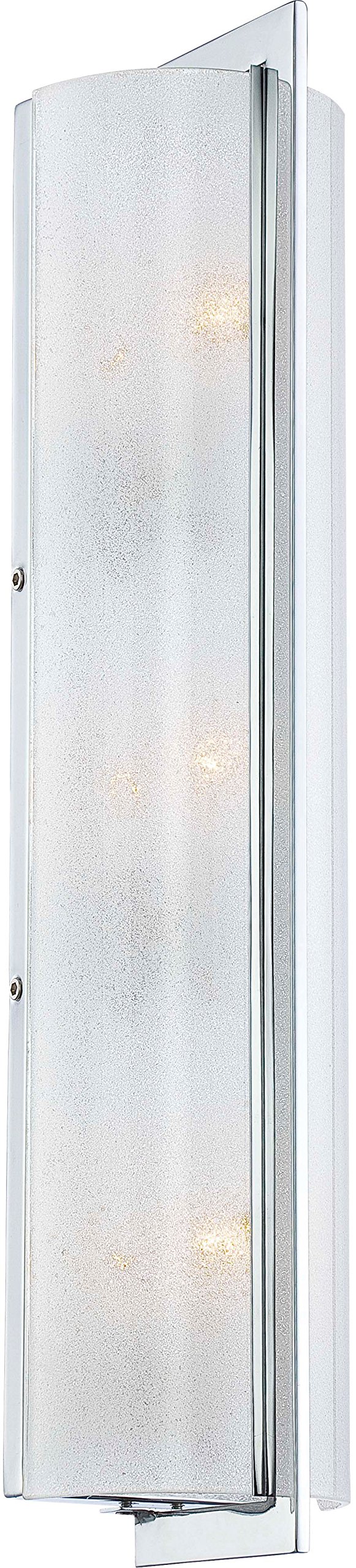 Minka Lavery 4393-77 Clarte Reversible Glass Wall Light Fixture - 3-Light Bath Vanity Lighting, 180W, Chrome Finish | Perfect for Bathroom, Powder Room & Dressing Area Lighting