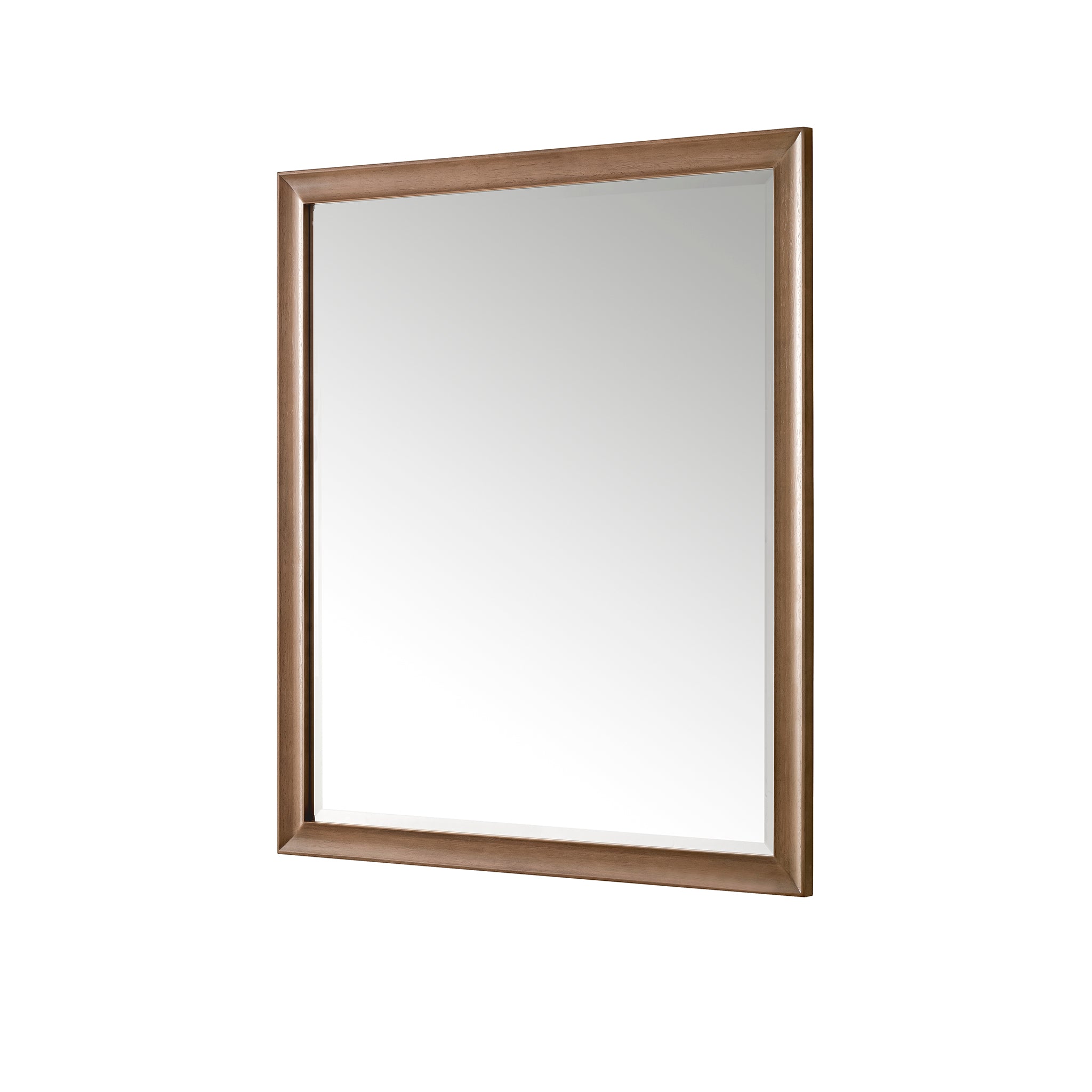 Glenbrooke 36-Inch Whitewashed Walnut Wall Mirror – Farmhouse & Modern Home Decor for Living Room, Bedroom, or Entryway