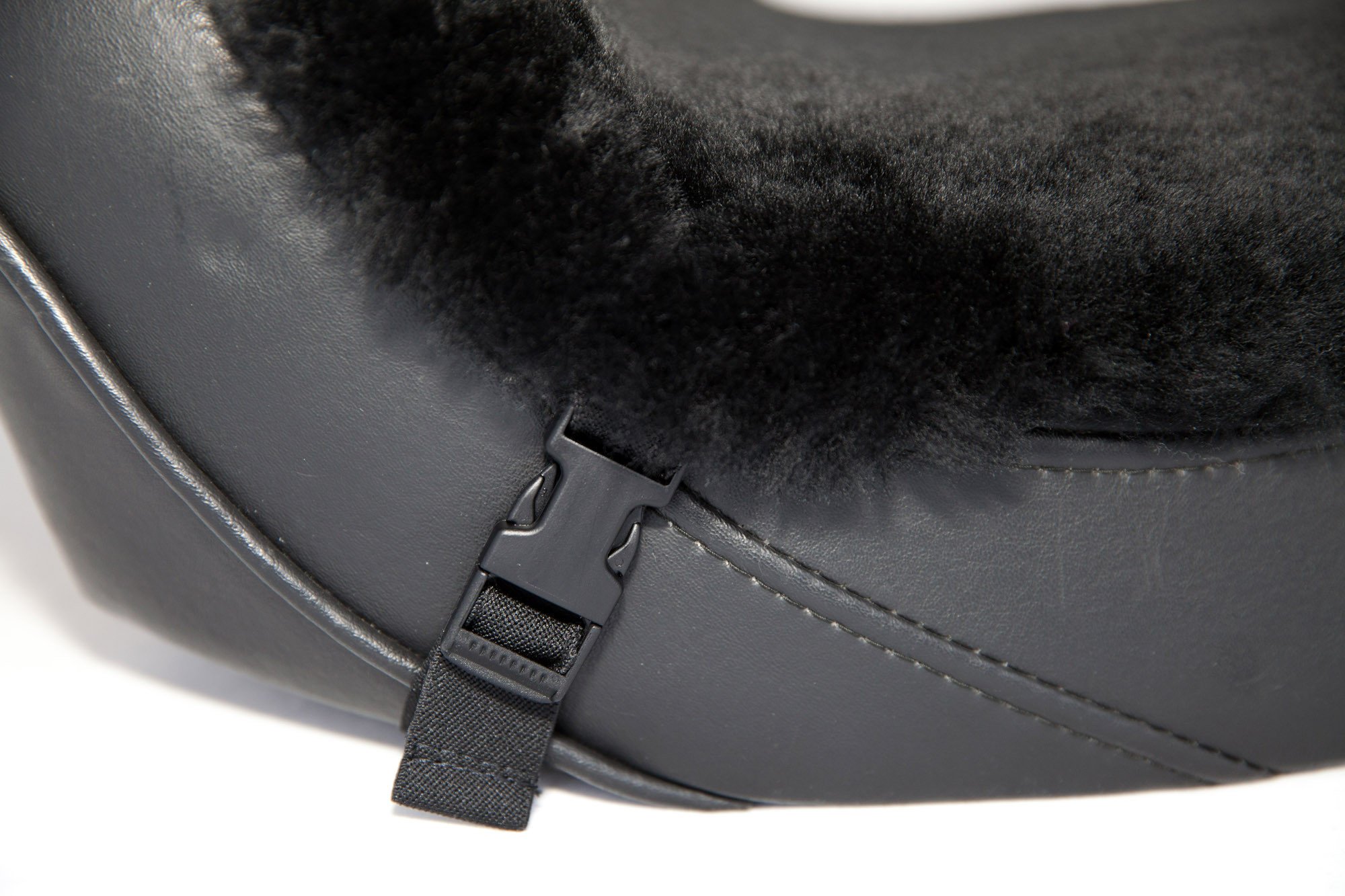 Premium Pillion 6 Sheepskin Motorcycle Seat Pad - Comfortable & Durable Riding Cushion for Long Distance Travel & Adventure Biking