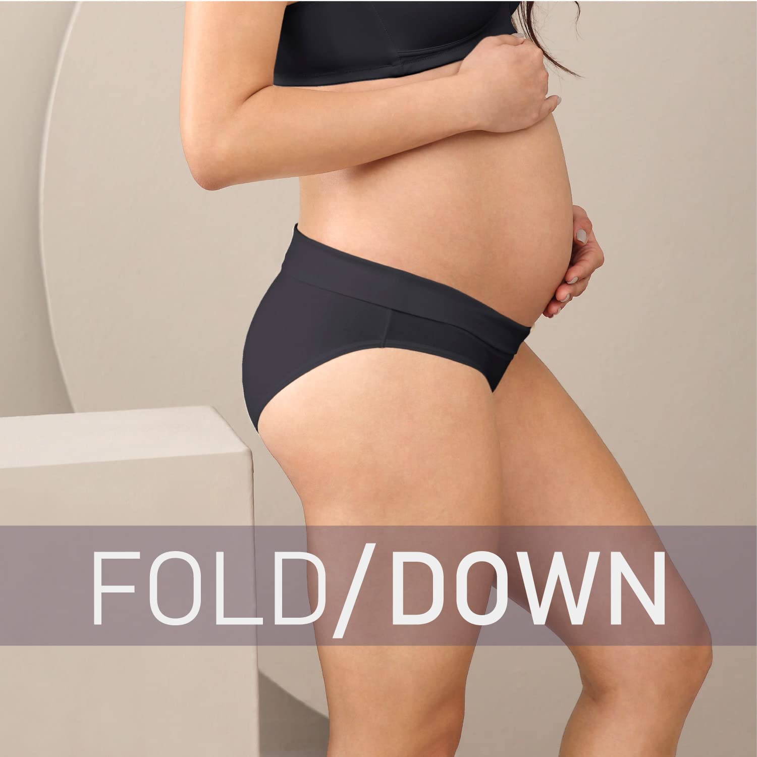 Intimate Portal Maternity Underwear - Pregnancy & Postpartum Panties - Foldable Briefs Under the Bump for Comfort & Support - Perfect for Daily Wear, Hospital Stay & Nursing