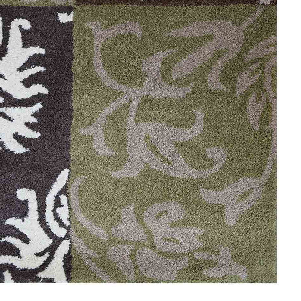 Premium Hand Tufted Hibiscus Floral Area Rug - Soft Non-Slip Living Room Carpet for Bedroom, Nursery & Home Decor