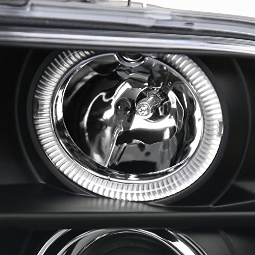 Spec-D Tuning LHP-MST05JM-TM Halo LED Black Projector Headlights for Ford Mustang – Upgrade Your Ride with Stylish & Bright Lighting for Night Driving & Car Shows