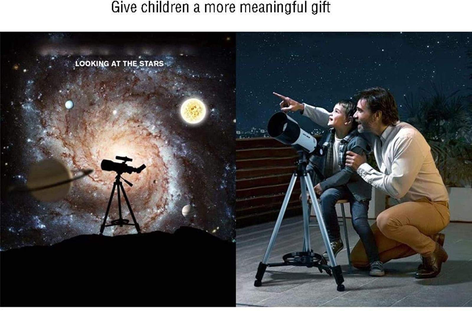 ABNNHK 70mm Aperture 400mm Refractor Telescope for Kids & Adults - Portable Travel Astronomy Telescope with Backpack for Beginners | Perfect Gift for Children | Indoor & Outdoor Stargazing, Bird Watching, Camping & Hiking