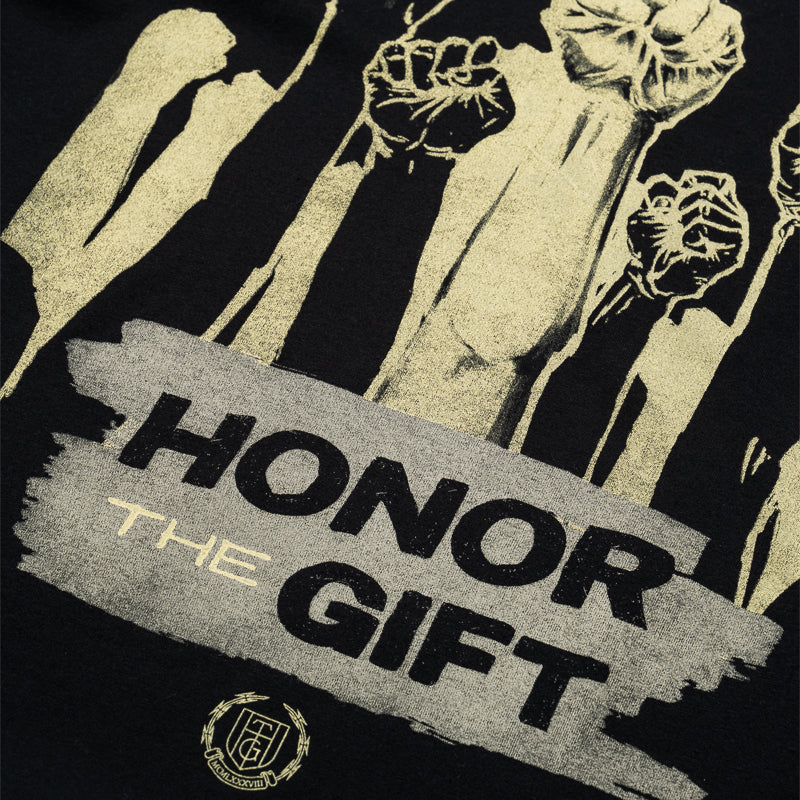 Honor The Gift Dignity T-Shirt for Men - Premium Black Cotton Tee - Casual Streetwear & Everyday Comfort