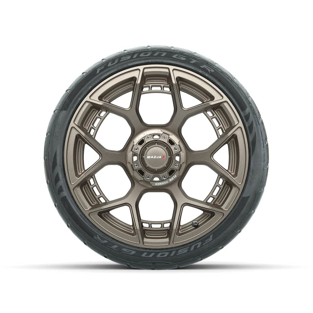 MadJax 15 Inch Golf Cart Wheels & Tires Combo - Matte Bronze Evolution Wheels with 215/40-15 (22