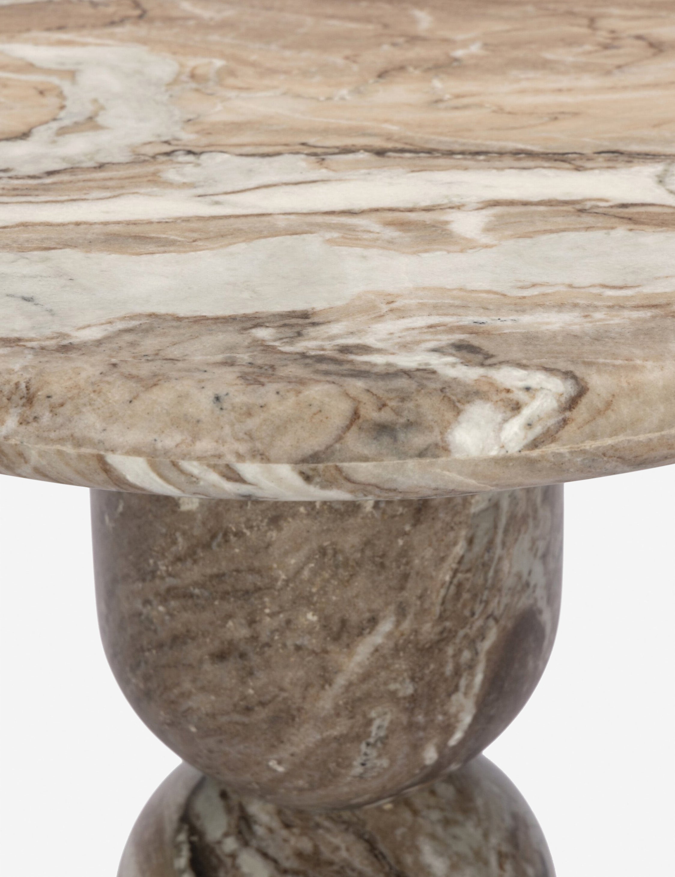 Amber Lewis x Four Hands Figueroa Round Side Table - Modern End Table for Living Room, Bedroom & Office Decor