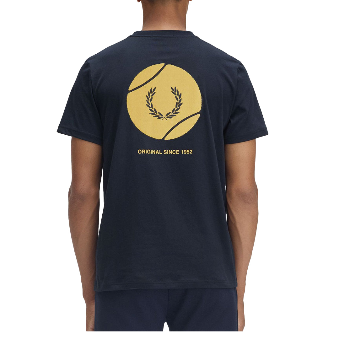 Men's Navy Blue Tennis Graphic T-Shirt - Casual Cotton Tee for Sports Fans & Everyday Wear - Perfect for Tennis, Gym, and Street Style