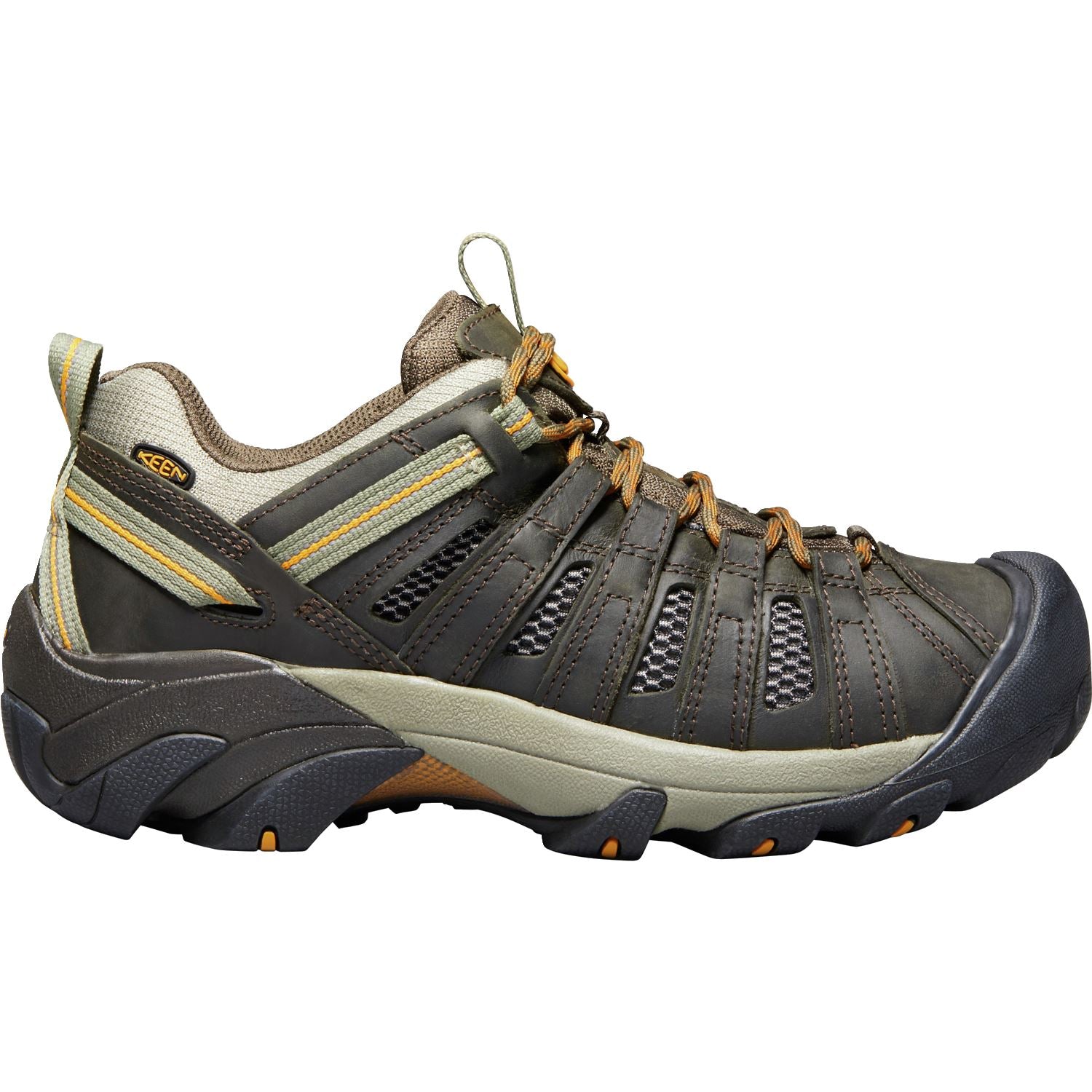 KEEN VOYAGEUR Men's Hiking Shoes - Lightweight Waterproof Outdoor Boots for Men, Black Olive | Perfect for Trail Running, Camping & Backpacking Adventures