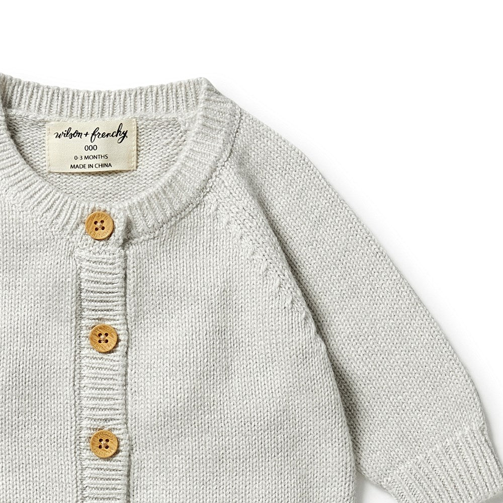 Baby Knitted Button Growsuit - Soft Cotton Romper with Snap Buttons for Easy Diaper Change | Perfect for Newborns, Infants & Toddlers | Ideal for Playtime, Naptime & Family Outings