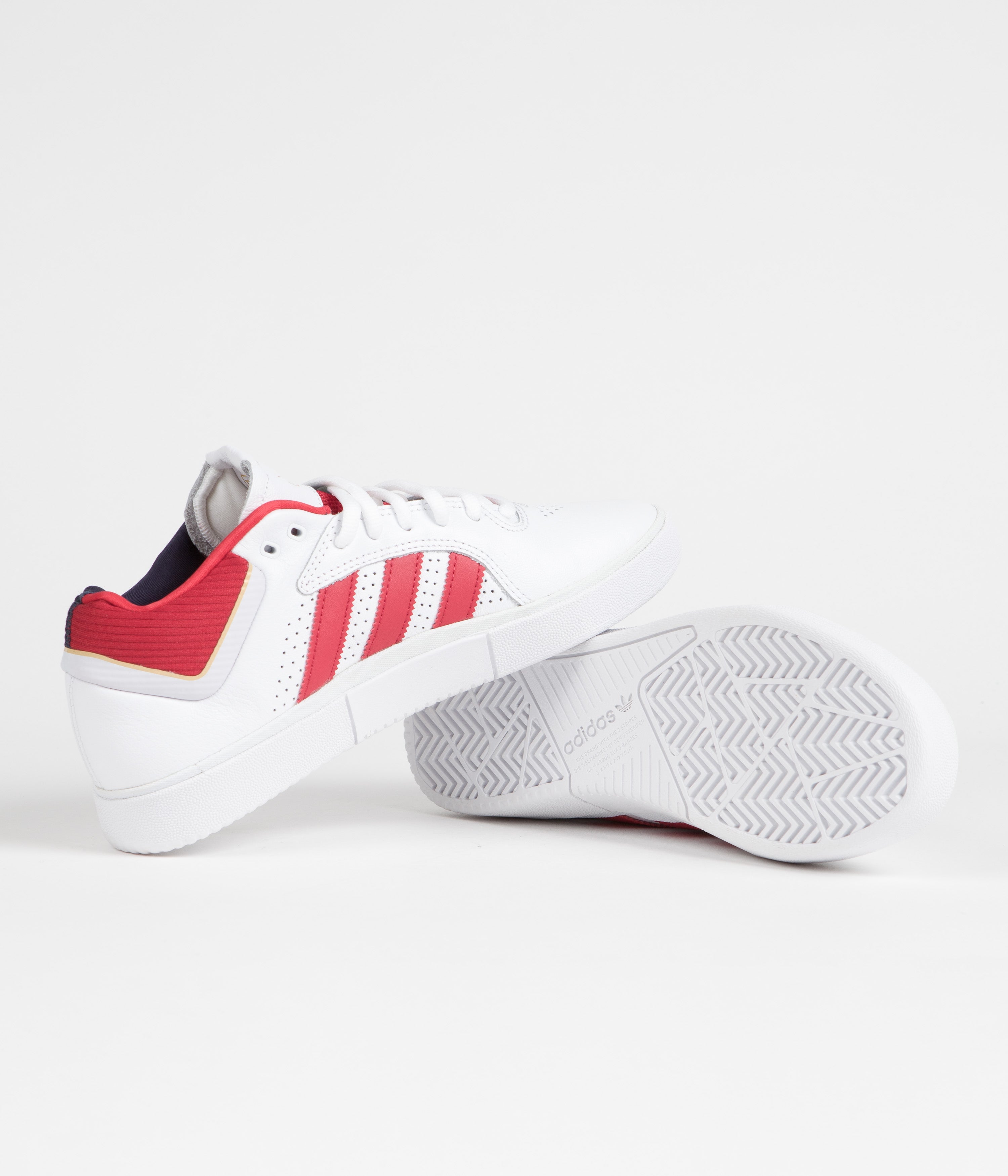Adidas Tyshawn Shoes for Men - White/Navy/Gold Metallic Basketball Sneakers - Lightweight Comfort for Casual Wear & Sports Performance