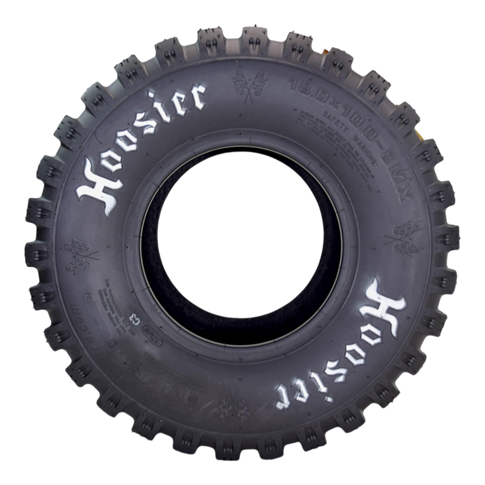 Hoosier ATV MX200 Motocross Tire 18.0X10.0-8 for Off-Road Racing - Includes Free Hoosier Keychain - Durable Performance for Dirt Bikes, ATVs & UTVs on Trails, Tracks & Mud Terrain