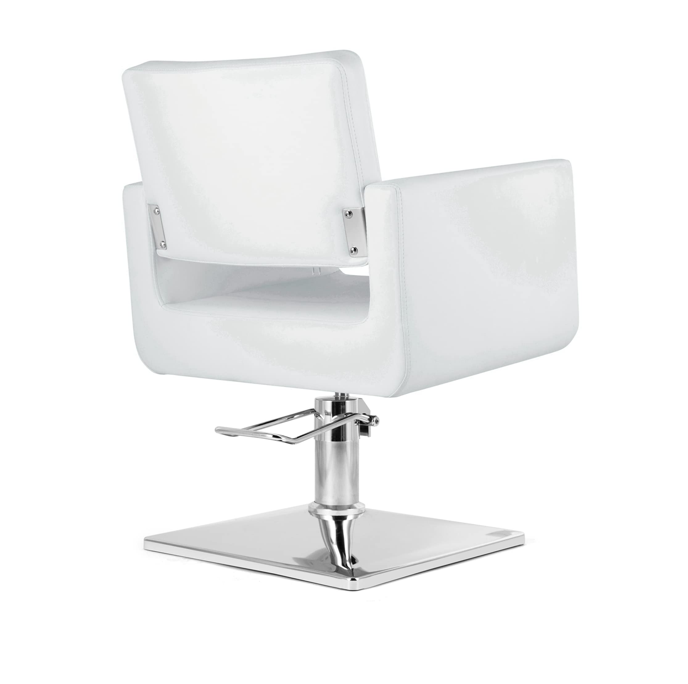Professional Beauty Salon Styling Chair - Barber & Hairdressing Chair for Haircuts & Styling (White) | Perfect for Salons, Barbershops & Home Use