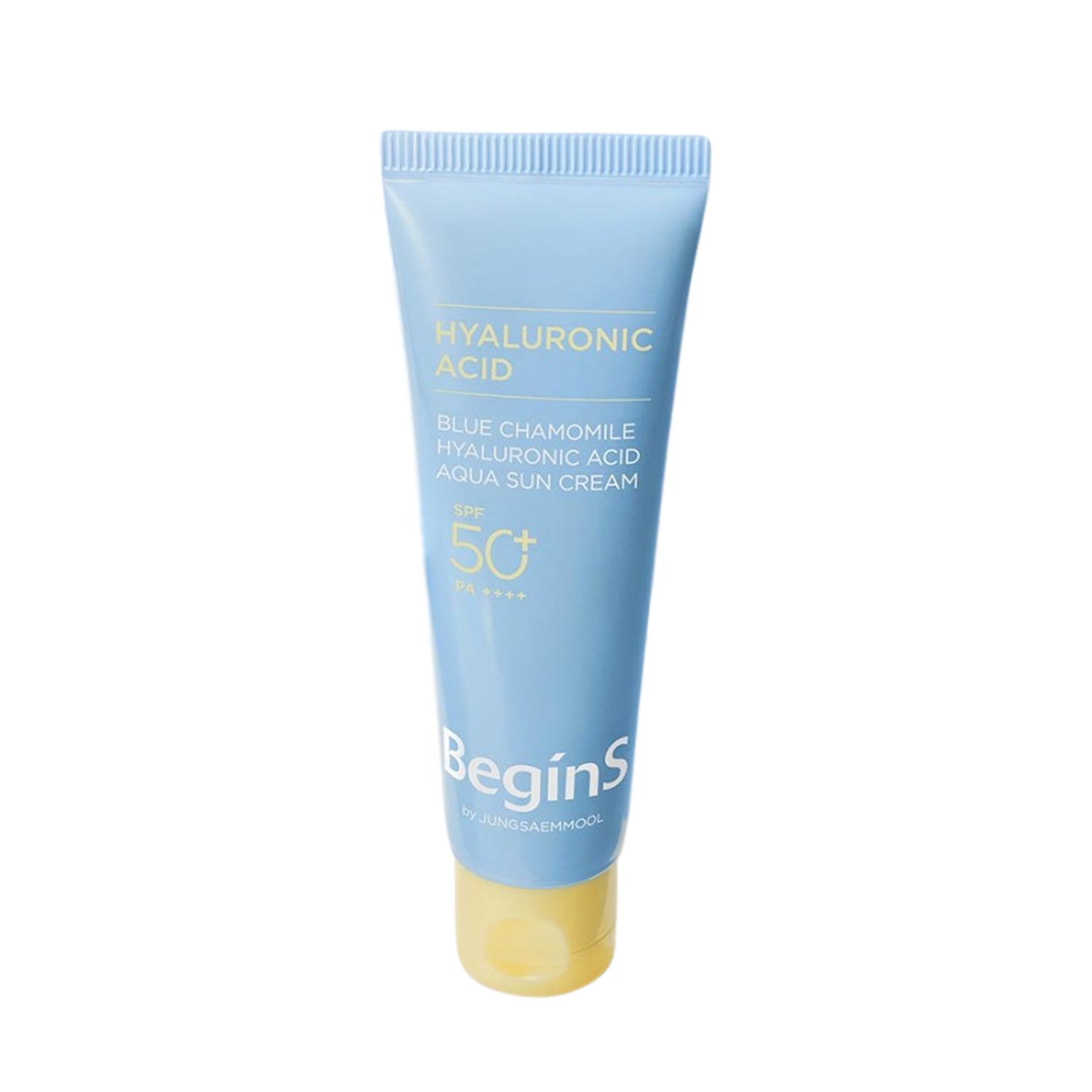 JUNG SAEM MOOL Blue Chamomile Hyaluronic Acid Aqua Sun Cream SPF 50+ PA++++ 50ml - Hydrating Sunscreen for Daily UV Protection & Moisturizing, Perfect for Outdoor Activities & Beach Days
