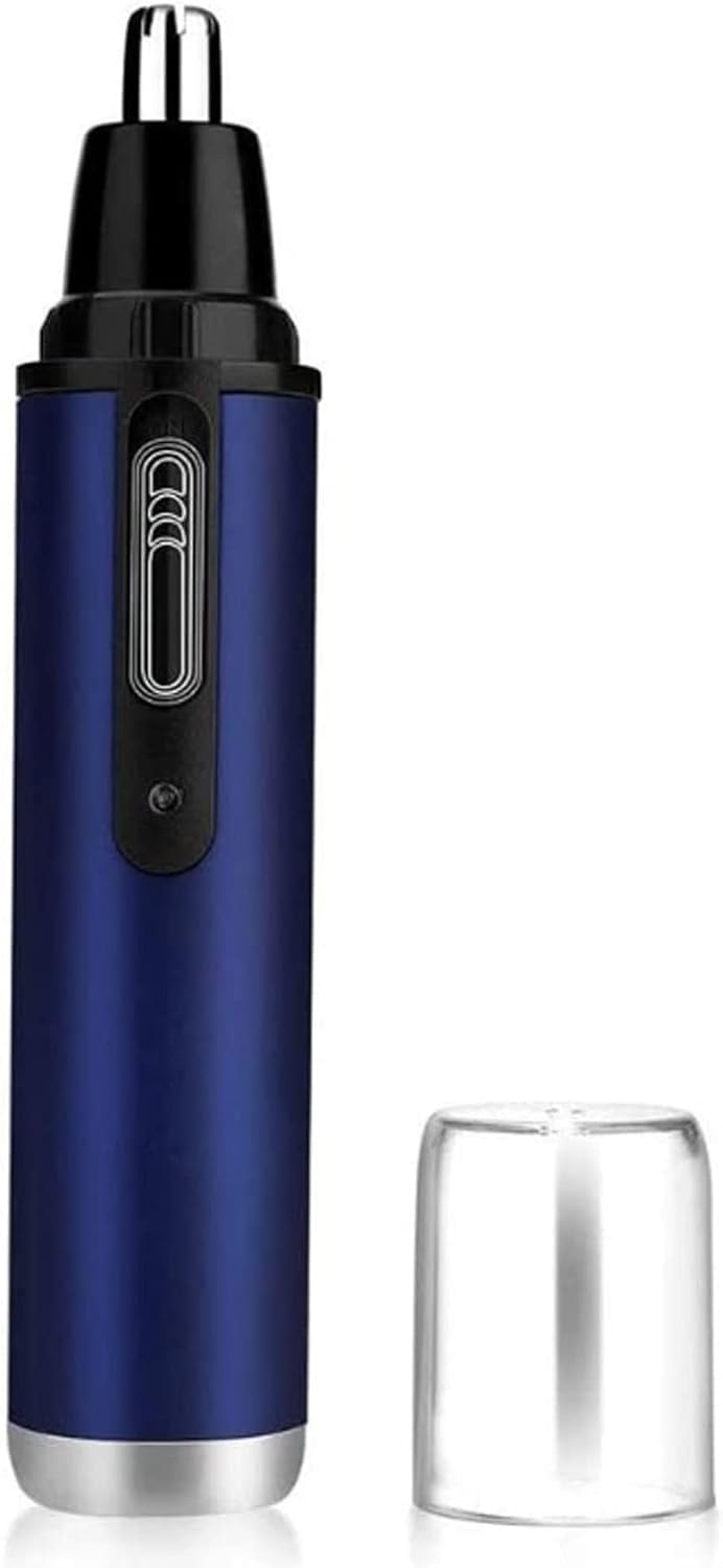 USB Rechargeable Ear & Nose Hair Trimmer for Men & Women - Portable Facial Grooming Kit with Protective Cover - Perfect for Travel, Home & Personal Care
