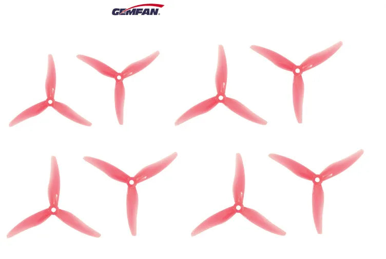 GEMFAN HURRICANE 51477 3-Blade Propeller Set - 8 Pack - High-Performance Drones & FPV Racing - Compatible with DJI, EMAX, and Other RC Quadcopters - Perfect for Aerial Photography, Freestyle Flying, and Professional Drone Racing