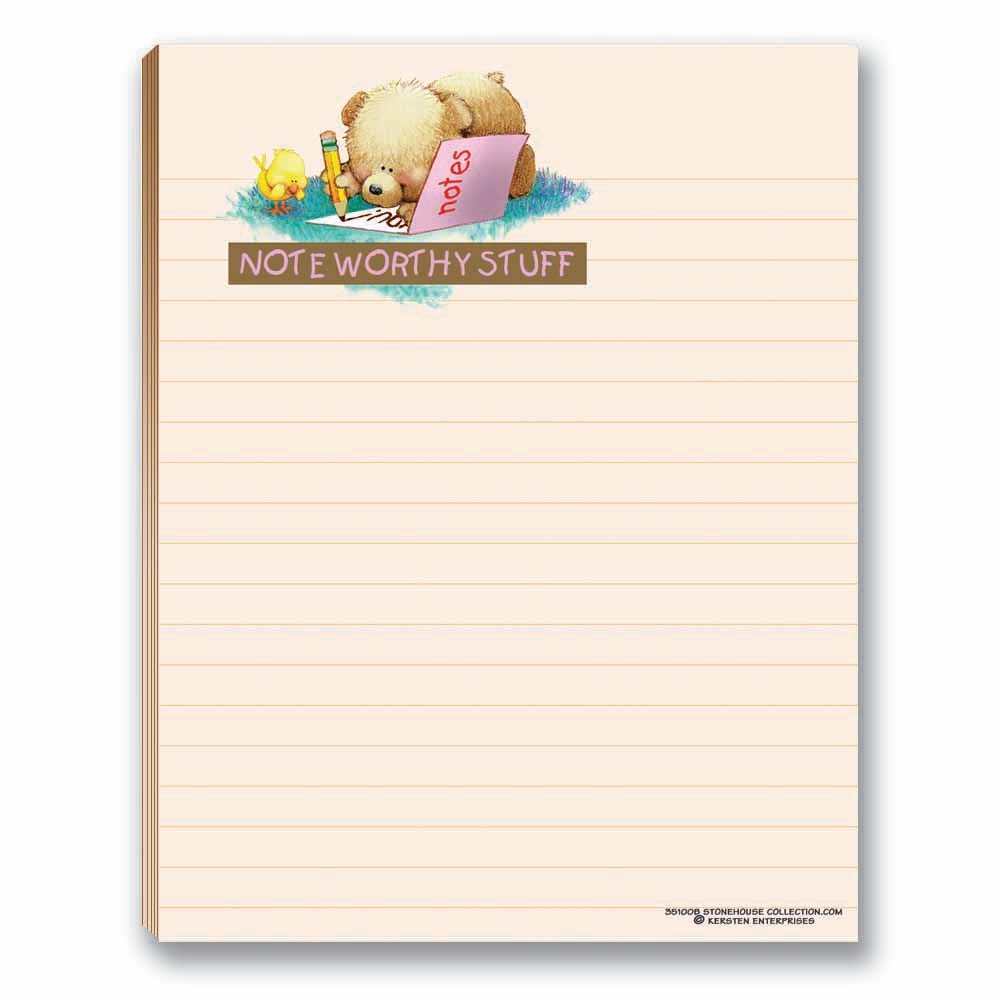Cute Notepads Set of 4 - Sweet & Feel Good Design - 50 Sheets Each - Perfect for Journaling, Office Notes & Gift Giving - Bulk Notepad Pack for Students, Teachers & Professionals