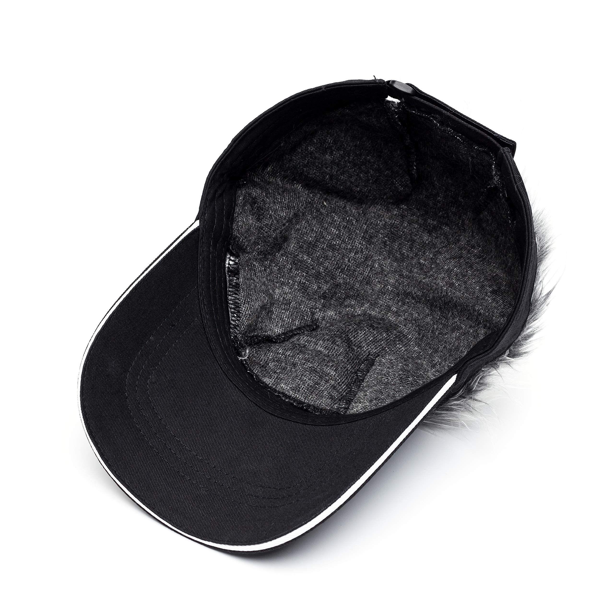 Funny Spiked Hair Visor Cap - Adjustable Novelty Baseball Hat for Men - Perfect for Golf, Cosplay, Halloween & Costume Parties