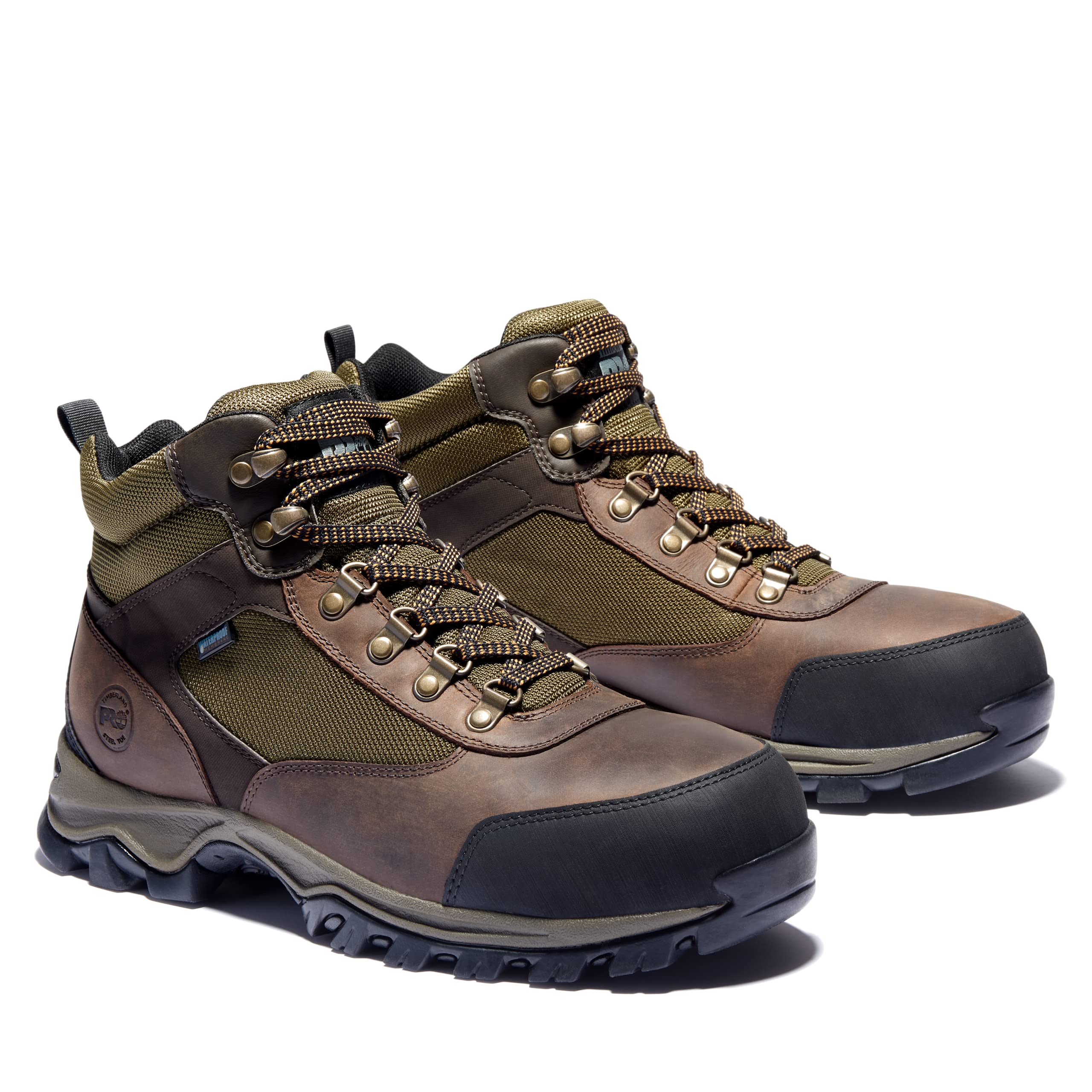 Timberland PRO Men's Keele Ridge Steel Toe Waterproof Work Boots - Durable Industrial Hiking Boots for Construction & Outdoor Work