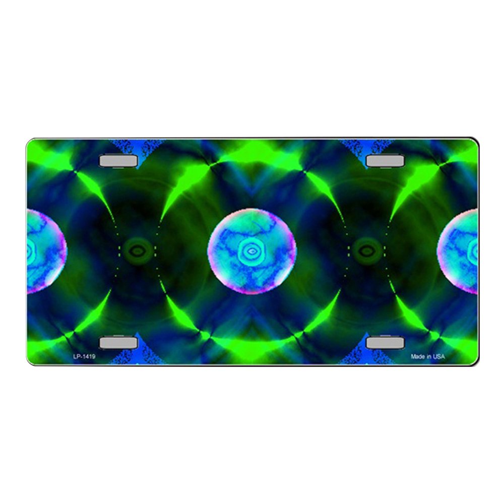 Blue and Green Nova Vanity Metal Novelty License Plate Tag Sign - Custom Car Decor for Home, Garage & Man Cave